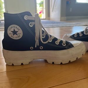 Womens Converse Chuck Taylor All Star Hi Lugged Sneaker - black, size 6 womens